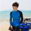 防晒防紫外线潜水服男 分体浮游冲浪衣 户外长袖速干游泳衣