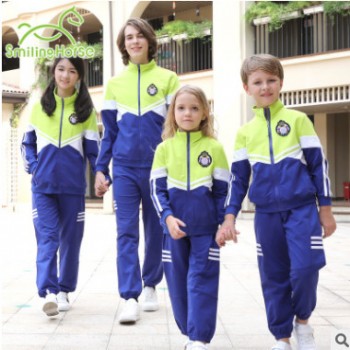 哈马秋冬季新款纯棉亲子运动套装幼儿园园服中小学校服班服定制图1