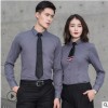2018秋季新款男女同款职业装衬衣长袖卖场销售工装制服定制绣LOGO