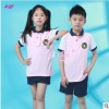 幼儿园园服夏季老师中学生校服t恤短袖套装小学生英伦学院风班服