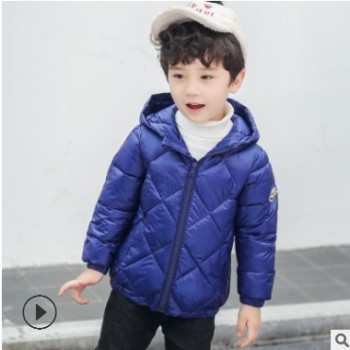 儿童冬装外套2018新款儿童轻薄款棉衣中小童宝宝棉服男女童轻薄款图1