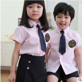 夏季纯棉中小学生毕业班服校服厂家直销儿童夏装幼儿园园服