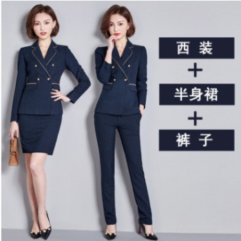 2018新款女职业西装套装 气质西服外套正装 LOL职业时尚西装图1