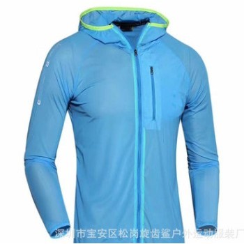 2019春夏新款皮肤衣户外透气防晒衣女防晒服轻薄运动皮肤风衣808图1
