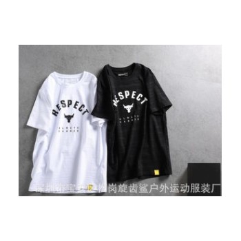 男款能量棉快干运动健身休闲训练短袖T恤圆领速干训练篮球服T091图1