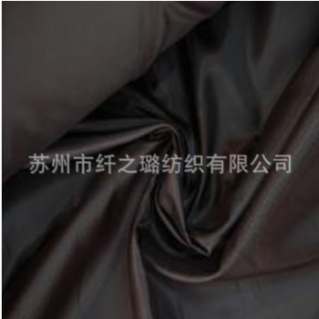 210T涤塔夫 涤丝纺 涤纶箱包服装里布 黑色 白色图1