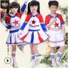 男女啦啦队学生啦啦操表演服校园团体操演出服儿童啦啦操表演服装