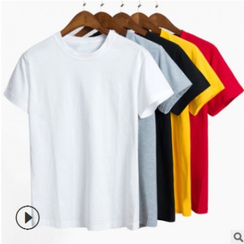定制t恤长短袖班服印字logo工作衣服同学聚会纯棉团体广告文化衫图1