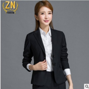 49款女式西装OL通勤款西服职业修身弹性外套西装女加工厂图1