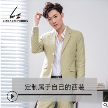 2019春季新款时尚 都市休闲西装 加工定制 修身休闲款 青春时尚图1