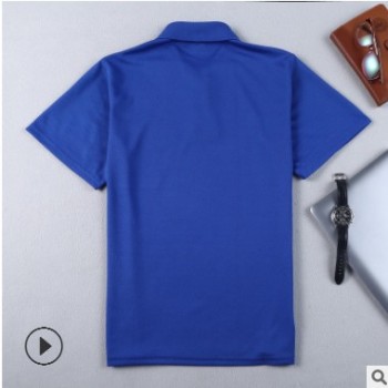 夏季短袖定做polo定制速干翻领广告衫t恤订做班服企业文化衫印字图1