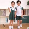 2019童装幼儿园夏季园服高端礼服衬衣套装夏装新款校服厂家定制