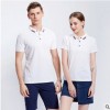 厂家供应2019新款Polo衫 定制LOGO 男女运动纯色T恤短袖