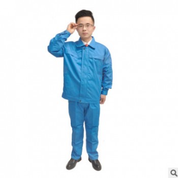 劳保服批发汽修电焊工作服套装男士 耐磨车间工厂服定制长袖建筑图1