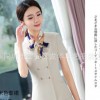 2018夏新款职业装女裤正装西服套装双排扣西装面试服前台工作服