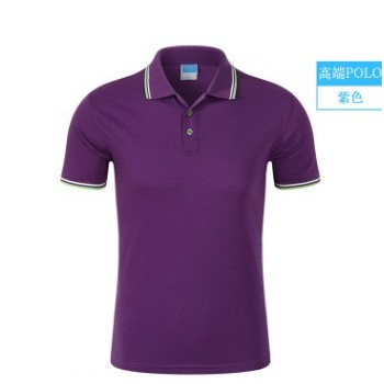 高端定制专业定做纯棉T恤定制员工培训服装 长短班服POLO衫印厂名图1