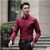 2019男士新款长袖衬衫男青少年韩版时尚都市白色工装衬衣男装上衣
