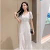 气质连衣裙女短袖夏季2019新款很仙的法国小众甜美小个子仙女裙