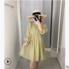 2019秋季新品定制 穿它出门撩小哥哥减龄 甜美的泡泡袖娃娃裙1120