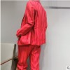 高端定制 B家欧美大牌女装休闲时尚进口高档面料翻领修身长袖套装