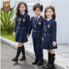 2019新款英伦风格子西服春秋装幼儿园园服小学生校服儿童班服定制