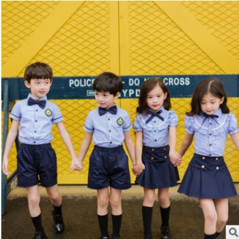 2019新款夏季新款儿童套装六一儿童定制服儿童校服园服英伦风班服