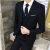 男士西服套装三件套商务职业正装男面试绅士韩版修身学生西装婚礼