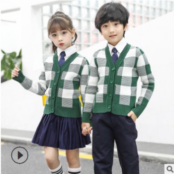 幼儿园园服英伦学院风新款春季三件套小学生校服儿童班服纯棉潮范
