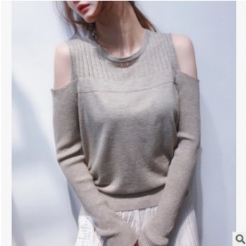 纪雅希2019新款早秋针织毛衣打底衫