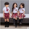 班服夏季韩版学院风男女童短袖衬衫套装小学生校服幼儿园园服夏装