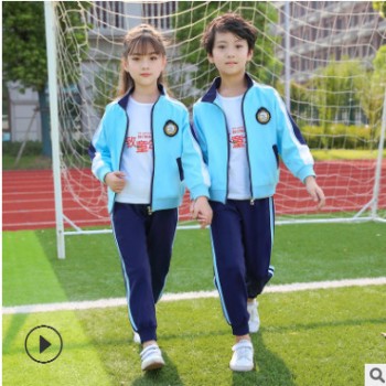 幼儿园园服校服秋冬套装小学生学院风复合班服老师红色运动服新款