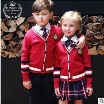 英伦风校服春秋款幼儿园园服小学生合唱服装儿童班服演出服装批发