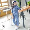 女童牛仔套装2019新款秋装中大童韩版洋气时髦童装儿童网红两件套