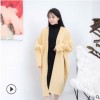 红嘎嘎 两面穿长款双面呢大衣女秋冬季小个子羊毛毛呢外套 一件代发