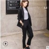 2019新款小西装黑色修身西服职业套装女士工作服时尚休闲两件套潮