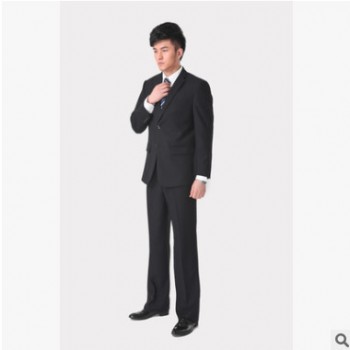 商务细纹西服套装男新郎服装韩版男士结婚修身礼服男套装正装婚礼图1