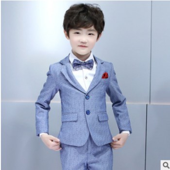 六一男童西装套装小主持人花童礼服儿童中大童男孩钢琴演出服春秋图1