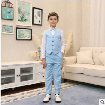 儿童小西装套装花童外套主持人男孩礼服大童宝宝男童西服三件套图1