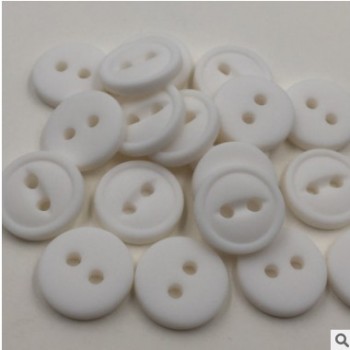 环保猫眼扣现货 两眼细边鱼眼扣厂家批发 衬衣门襟树脂纽扣可定制图1