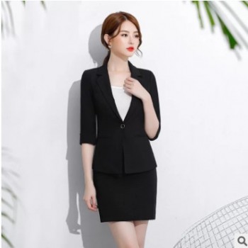 批冬职业装女装套装女士西装面试装正装工作服修身西服工装英伦风