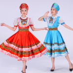 新款俄罗斯演出服欧式宫廷成人女仆礼服公主裙话剧民族舞蹈舞服装