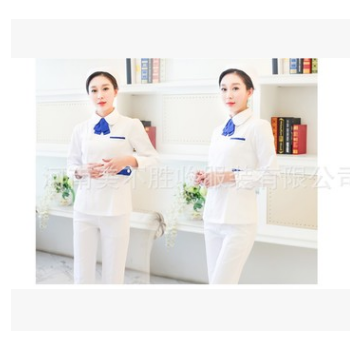 韩式修身护士服分体女医生护工诊所白大衣药店美容院白大褂工作服