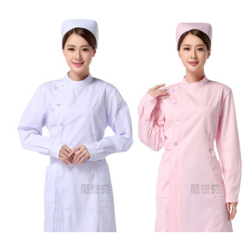 定做护士服长袖女冬装大码长款蓝色白大褂短袖衣服装医院工作制服