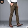 西裤%100棉休闲裤大码韩版男式西裤时尚流行商务直筒长裤一件代发