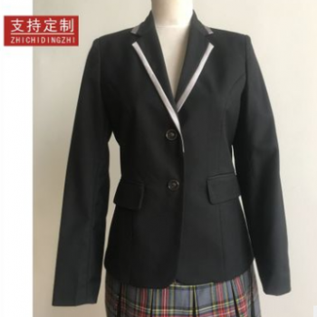 个性定制 新款学院风西服上衣 大学生制服 春秋女生西装