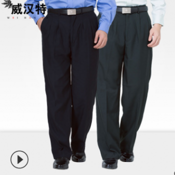 藏青墨绿保安裤子秋冬安保西裤劳保工作裤大环裤工装制服长裤现货图1