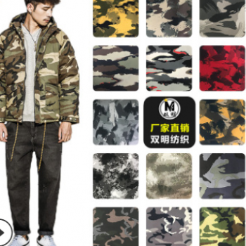 破卡印花系列涤纶面料化纤布料羽绒服用布冲锋衣布料棉衣布料图1