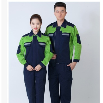 男女劳保服长袖维修服定制秋冬款式耐穿耐磨反光条工作服定制图1