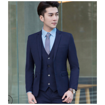 厂家直销 2019新款职业套装男女同款 商务正装休闲西服套装可定制图1
