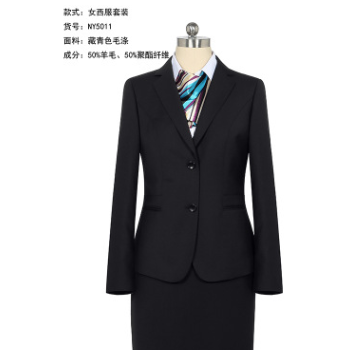 2019新款职业装两件套套装毛料韩版西服女式秋冬现货珏瑞女西装